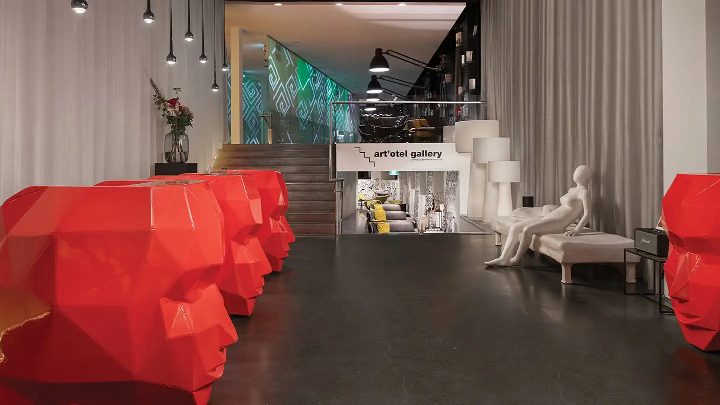 art'otel Amsterdam lobby
