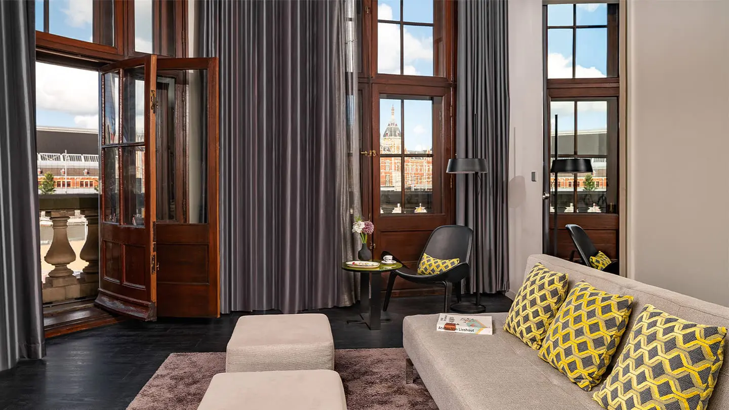 art'otel Amsterdam Masterpiece Suite Living Room