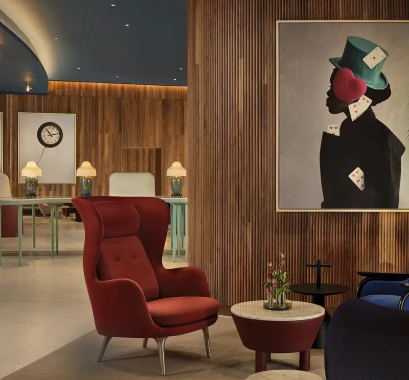 art'otel London Battersea Power Station lobby