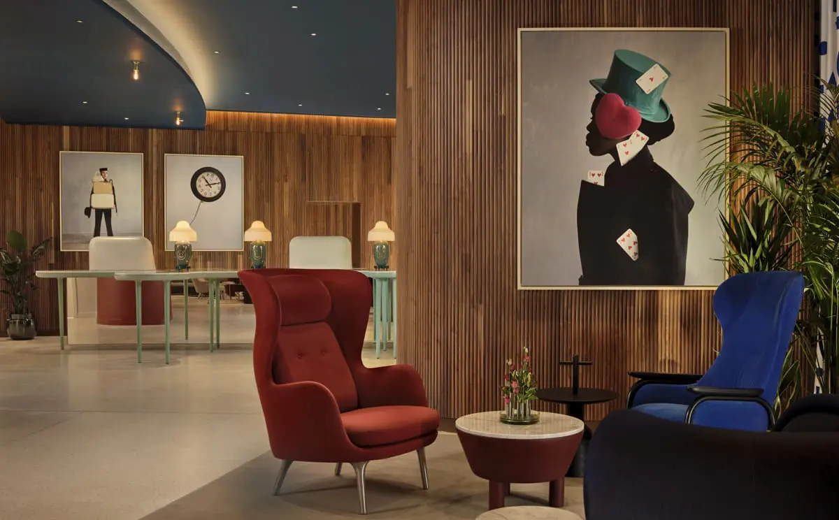 art'otel London Battersea Power Station lobby