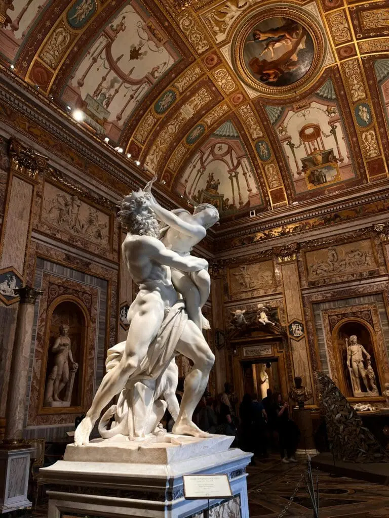 Scultpure in Galleria Borghese in Rome